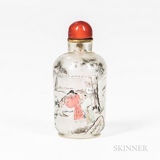 Interior-painted Glass Snuff Bottle