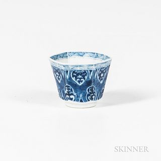Blue and White Wine Cup