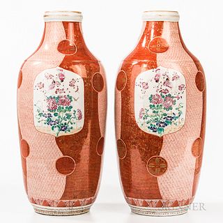 Pair of Large Imari Vases