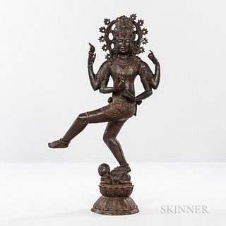 Bronze Figure of Four-armed Shiva Nataraja