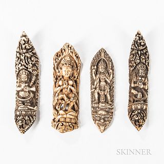 Four Ritual Bone Apron Ornaments