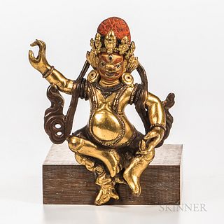 Gilt-bronze/copper Alloy Figure of Jambhala