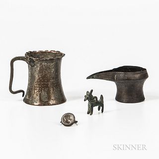 Four Early Metalware Items