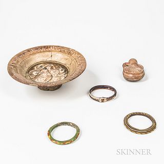Five Decorative Ceramic Items