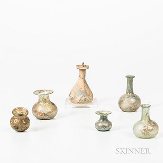 Six Roman Glass Vessels