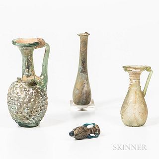 Four Roman Glass Vessels