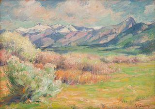 Joseph Henry Sharp
(American, 1859-1953)
Wild Plum Blossoms (Spring in Taos)
