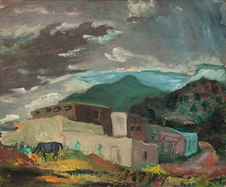 Beatrice Mandelman
(American, 1912-1998)
Taos Valley