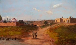 Richard Tallant 
(American, 1853-1934)
New Mexico Village, 1890