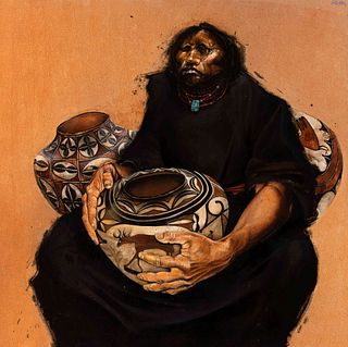 Paul Pletka
(American, b. 1946)
Indian Woman with Pot