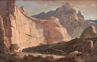 Kenneth Riley
(American, 1919-2015) 
Study for Canyon Morning