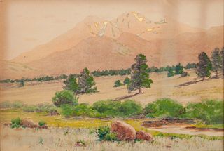 Charles Partridge Adams 
(American, 1858-1942)
Long's Peak from Estes Park, Summer Afternoon