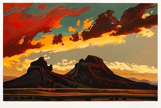 Ed Mell
(American, b. 1942)
Desert Sunset, Printer's Proof