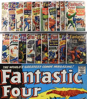 77PC Marvel Comics Fantastic Four #19-#112 Group