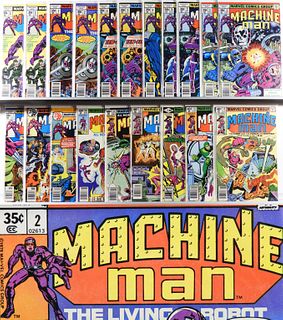 19PC Marvel Comics Machine Man #1-#15 Run Group
