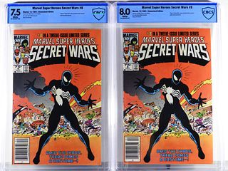 2 Marvel Super Heroes Secret Wars #8 CBCS 8.0 7.5