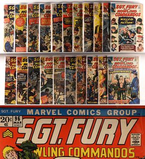 74PC Marvel Comics Sgt. Fury #4-#115 Group