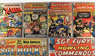 4PC Marvel Comics Sgt. Fury X-Men DC Sgt. Rock Lot