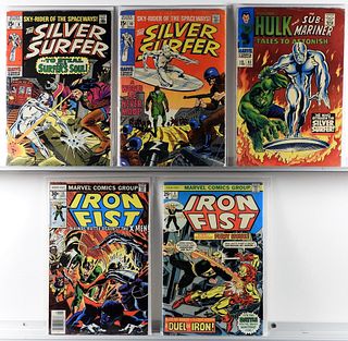 5 Marvel Comics Silver Surfer Iron Fist TTA Group