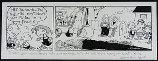 Rick Stromoski Original Comic Strip Illustration