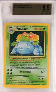 1999 Pokemon Base Unl. Venusaur BGS 9.5