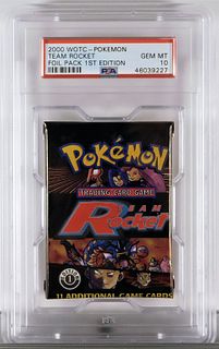 2000 Pokemon Team Rocket 1st Ed. Foil Pack PSA