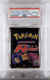 2000 Pokemon Team Rocket 1st Ed. Foil Pack PSA 10