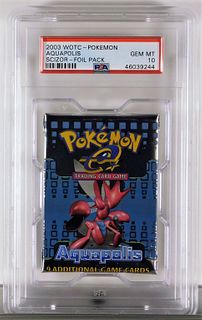 2003 Pokemon Aquapolis Scizor Foil Pack PSA 10