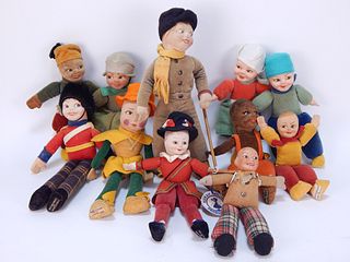 11 Antique Norah Wellings Boudoir Dolls