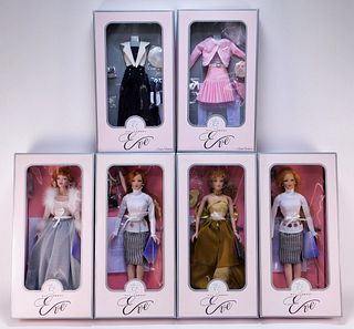6PC Susan Wakeem All About Eve Dolls and Clothes