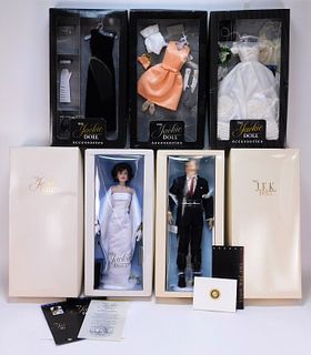 5 Franklin Mint The Jackie JFK Dolls and Clothes