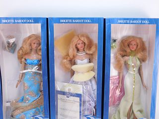 3 BBD Brigitte Bardot Fashion Dolls