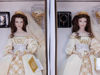 2 Franklin Mint Aleksandra Faberge Bride Dolls