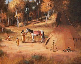 David Flitner
(American, b. 1949)
Untitled (Native Camp), 1994