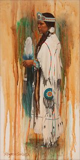 Roger Cooke
(American, 1941-2012)
Indian Girl with Feather