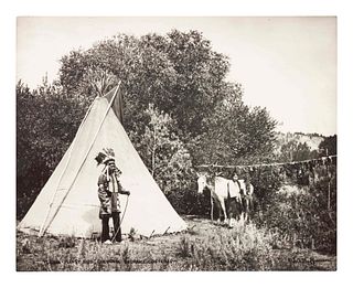 Laton Alton Huffman
(American, 1854-1931)
Young "Plenty Bird" Cheyenne In Dance Costume
