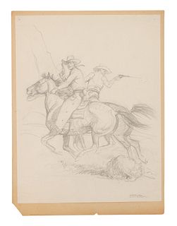 Arthur Roy Mitchell
(American, 1889-1977)
Cowboys Riding