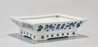 Chinese Blue and White Porcelain Basin