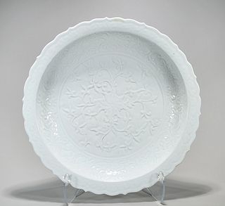 Large Chinese Glazed Porcelain Charger