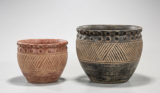 Two Chinese Monochrome Pottery Jars
