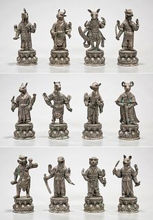 Set of Twelve Chinese Zodiac Figures