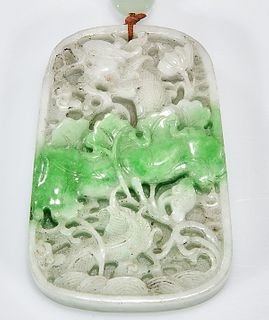 Chinese Jadeite Plaque