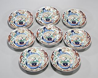 Group of Eight Japanese Imari Plates