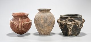 Group of Three Chinese Pottery Jars