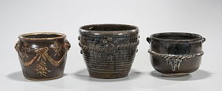 Three Chinese Glazed Pottery Pieces