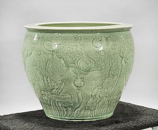 Chinese Glazed Porcelain Fish Bowl