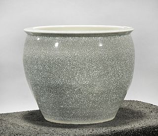 Chinese Crackle Glazed Porcelain Jardiniere