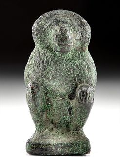 Rare Egyptian Copper Figure Baboon Headed Thoth