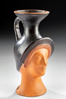 Stunning Greek Attic Head Vase of Aphrodite, TL'd