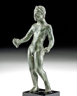 Published Etruscan Bronze Nude Youth, Andre Emmerich